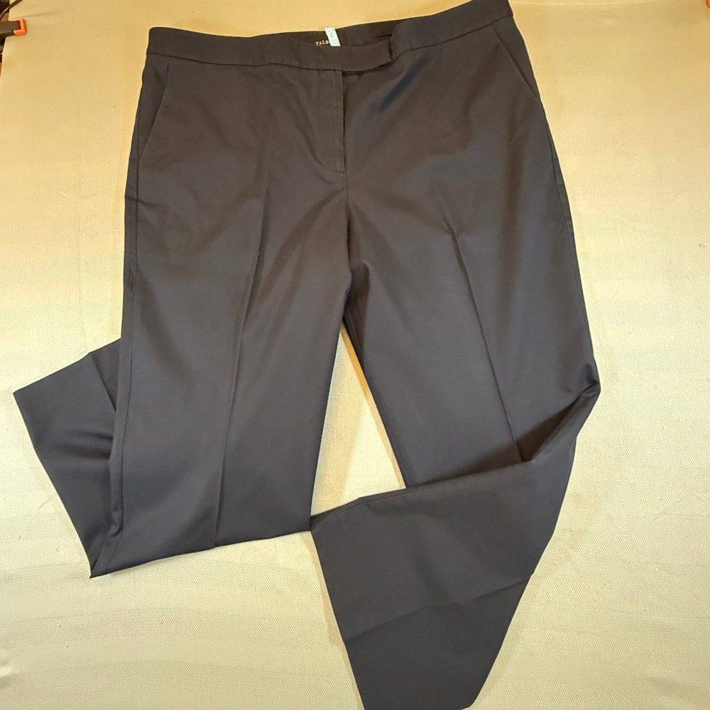 Talbots Signature Navy Blue Cotton Blend Straight Leg Pants Womens Size 20 2486